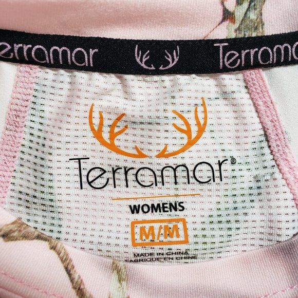 Terramar Women Stalker Pink Camo Long Sleeve Tee M, Fall Hiking Camping Hunting - Picture 7 of 11